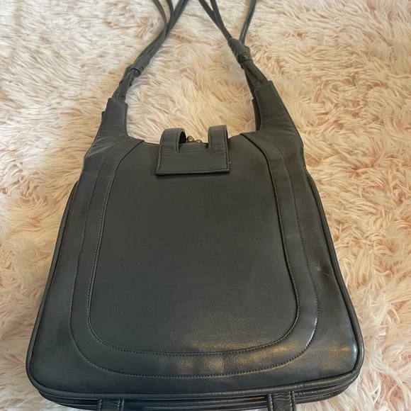 Dark gray Leather purse - Picture 10 of 12